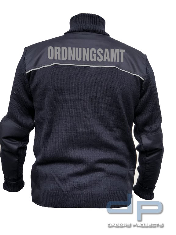 Ordnungsamt Strickjacke mit Reflexaufdruck ORDNUNGSAMT
