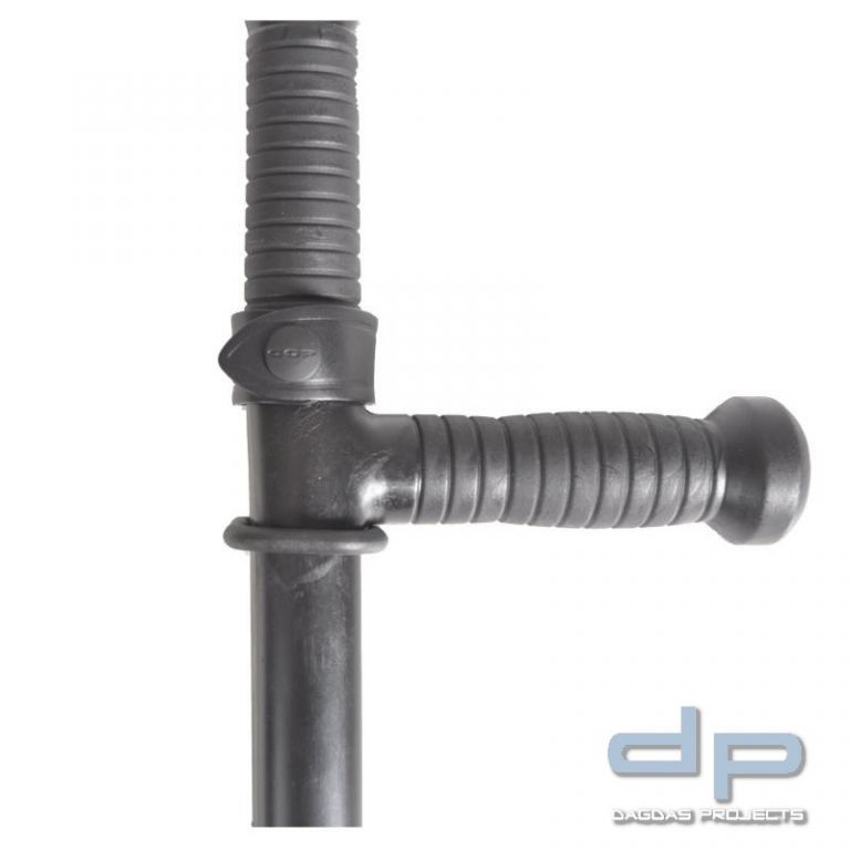 Tonfahalter COP® 8424 für eckige Einsatzstöcke, Leder schwarz, Leder, 50mm BL