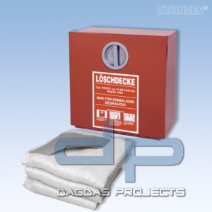 Wandbehälter für Löschdecke EN leer Metall 300 x 300 x 125 mm