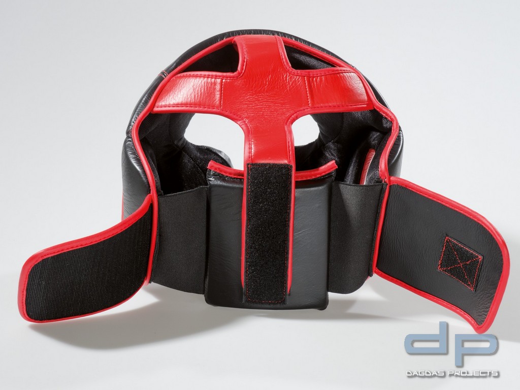 Sparring Kopfschutz in Schwarz-Rot