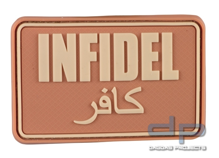 3D Rubber Patch Infidel desert groß
