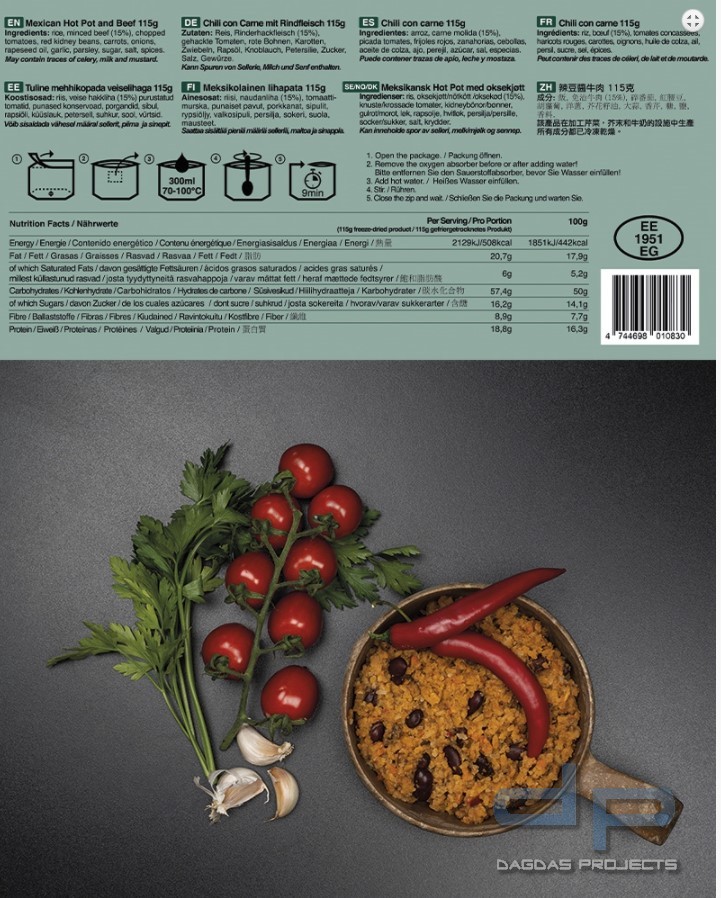 TACTICAL FOODPACK® MEXICAN HOT POT AND BEEF VPE 2
