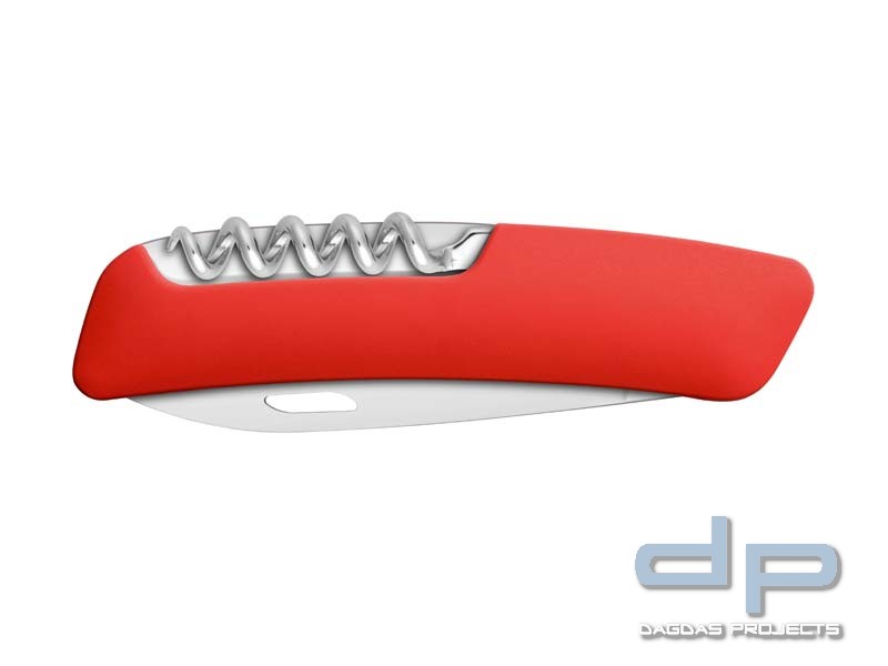 SWIZA Schweizer Messer D01, Stahl 440, Klingensperre, rote Anti-Rutsch-Griffschalen, 6 Funktionen
