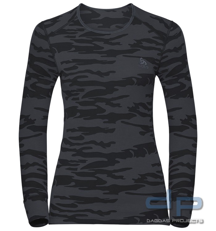 Odlo Baselayer Set Warm Women Camo grau
