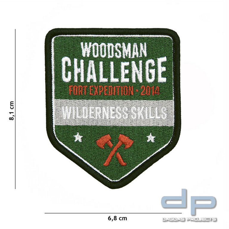 Emblem Stoff Woodsman Challenge