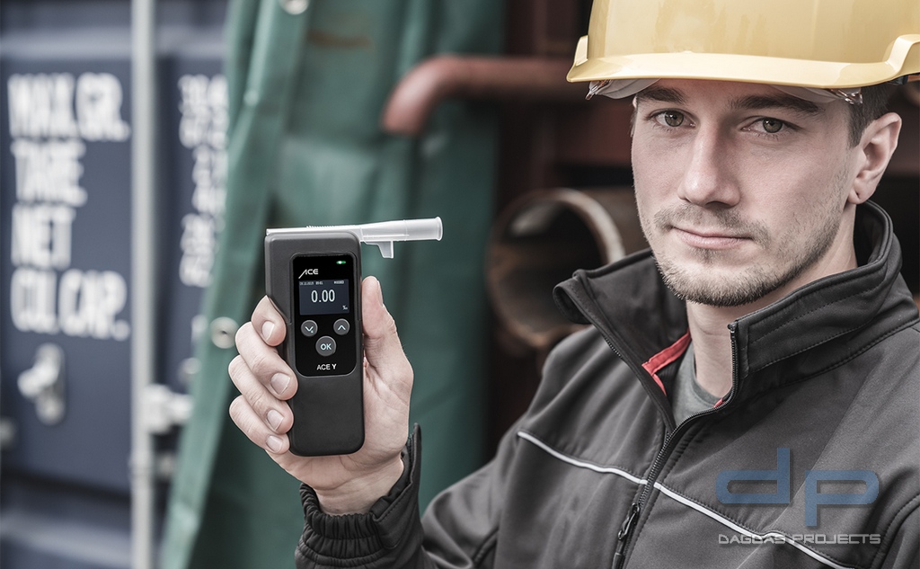 Alkoholtester ACE Y (mit Dräger-Sensor) - Profi-Qualität in robustem Design, für den Extremeinsatz