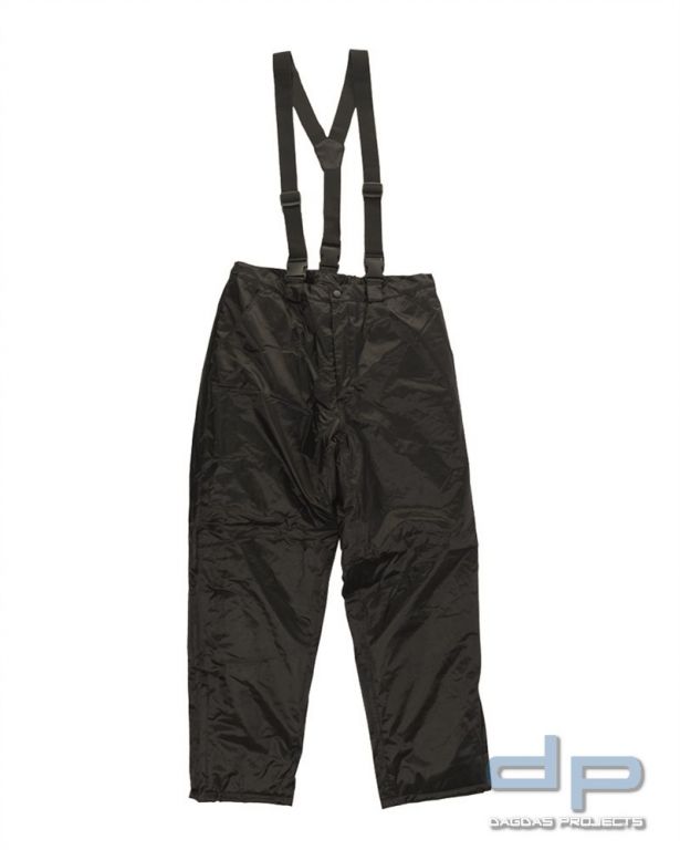 THERMOHOSE PES/PVC M.HOSENTRÄGER SCHWARZ