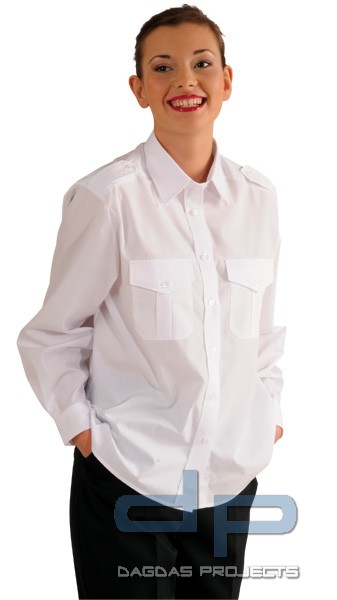 SOF Damenbluse langarm Farbe weiss