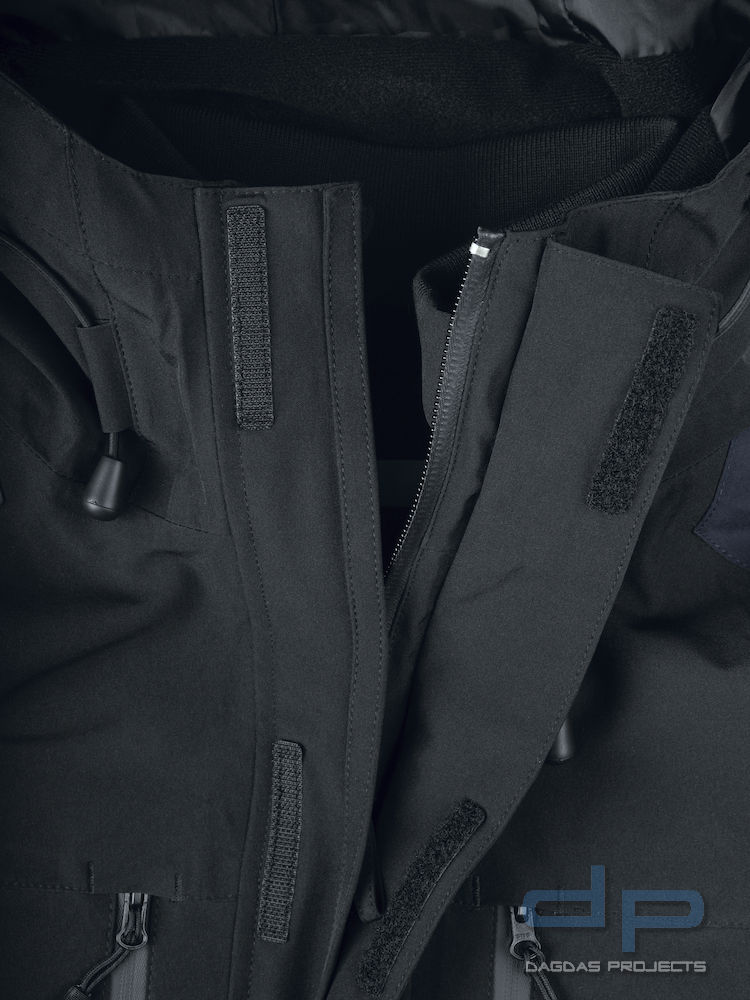 Unisex Trekkingjacke Behörde inklusive Wunschaufdruck in reflex silber