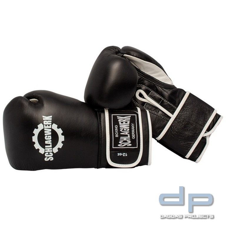 SCHLAGWERK Boxhandschuhe Training/Sparring 2.0 schwarz/weiß