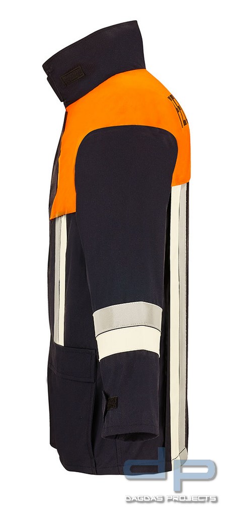 Jacke Bayern 2000 Reflexstreifen silber und nachleuchtend gelb