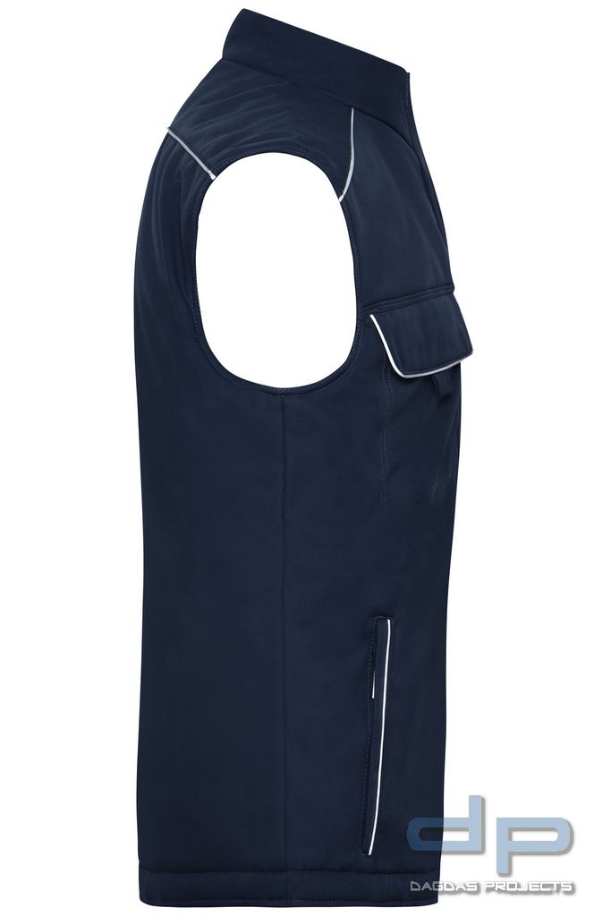 Softshell Weste gefüttert dp S-Serie in verschiedenen Farben mit Wunschaufdruck