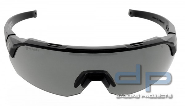EDGE TACTICAL ARC LIGHT POLARIZED SMOKE VAPOR SHIELD LENSES, FARBE: SCHWARZ