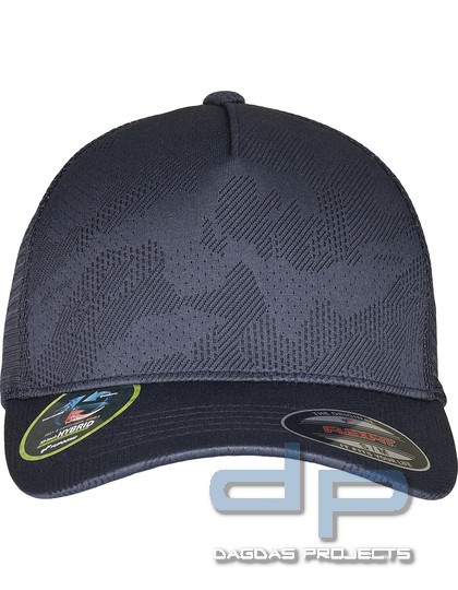 Flexfit Jaquard Camo Cap in Navy und Weiß in verschiedenen Größen