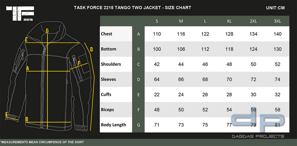 TF-2215 Tango Two Jacke in verschiedenen Farben