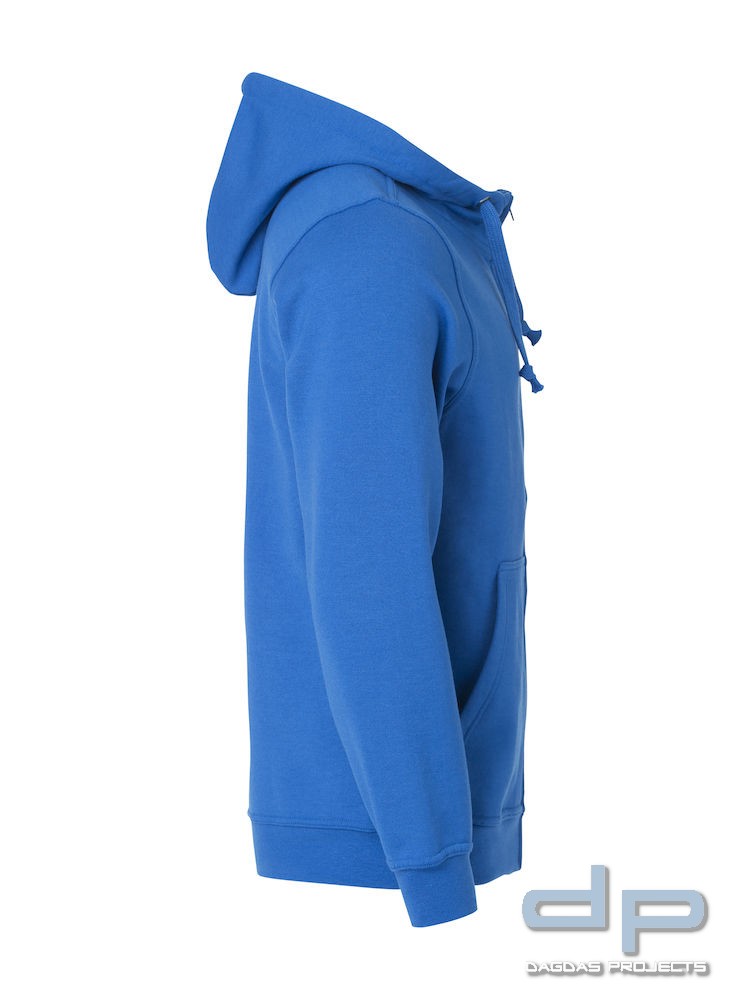 Basic Hoody Full zip Herren mit Wunschaufdruck Farbe Navy Größe M