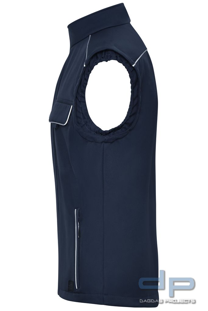 Softshell Weste dp S-Serie in verschiedenen Farben mit Wunschaufdruck