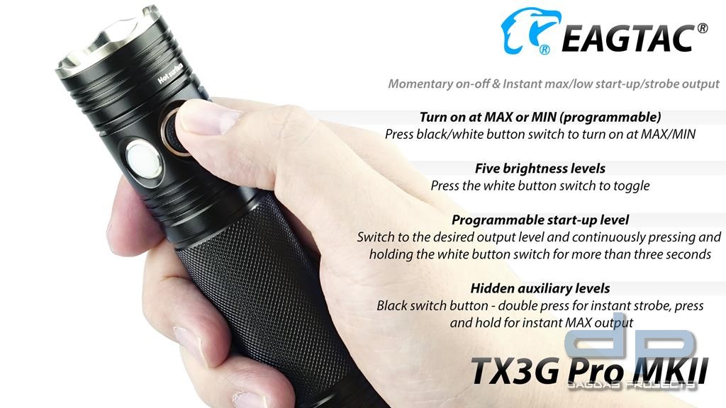 EAGTAC TX3G Pro MKII, XHP70.2