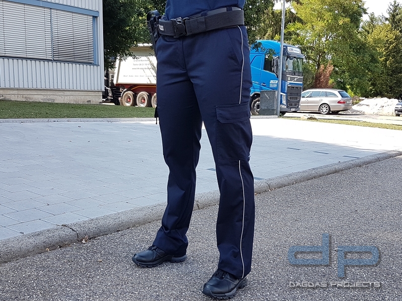 ETZEL Diensthose Baden-Württemberg für Damen mit Aufdruck nach Wunsch in reflex Silber, Gr.:Damen 52