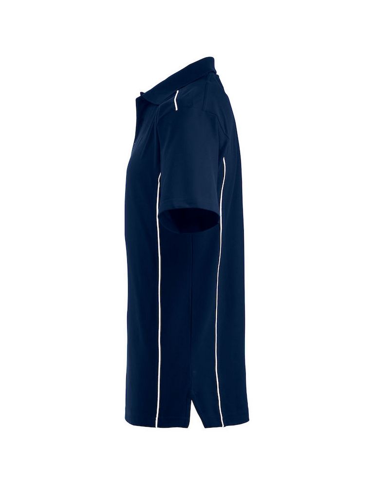 Behörden Polo Piqué Herren Navy Blue mit 2 Fach Sonderaufdruck  MSS