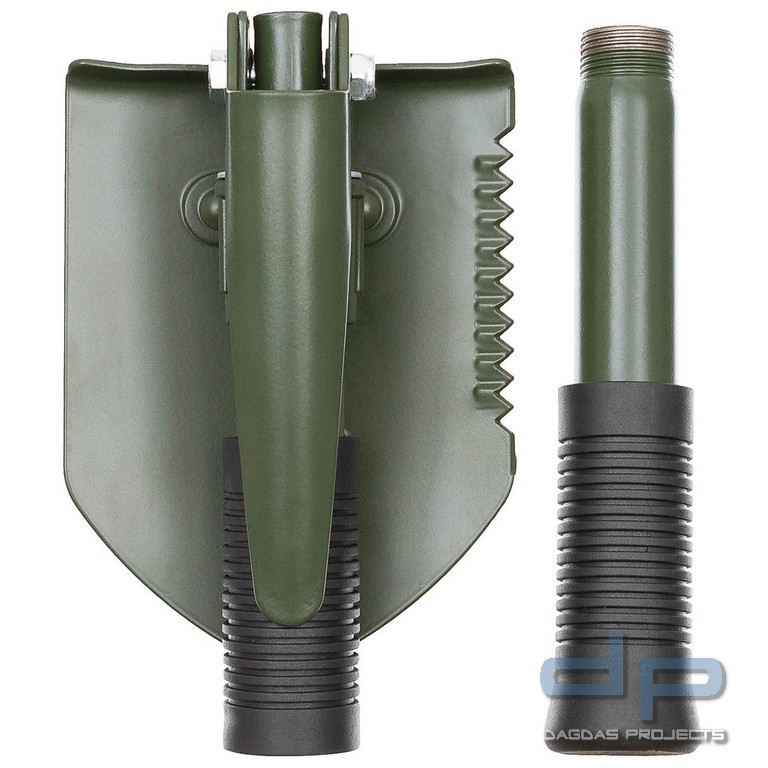 Klappspatenset, Mini, 3 in 1, mit Tasche