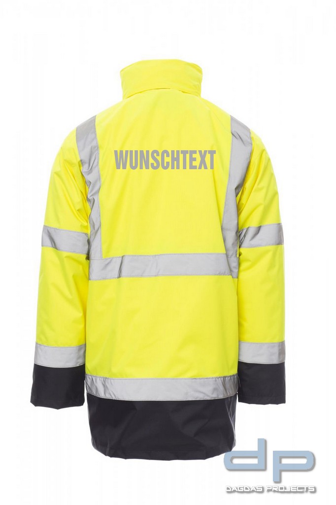 Payper Warnschutzparka "DOCKYARD" in verschiedenen Farben mit Wunschaufdruck in reflex silber