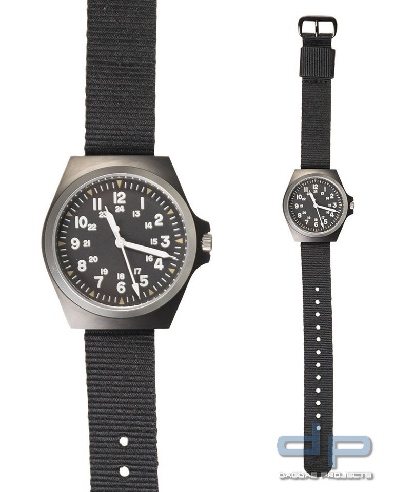 ARMY UHR ′US-STYLE′ S/STEEL IP SCHWARZ