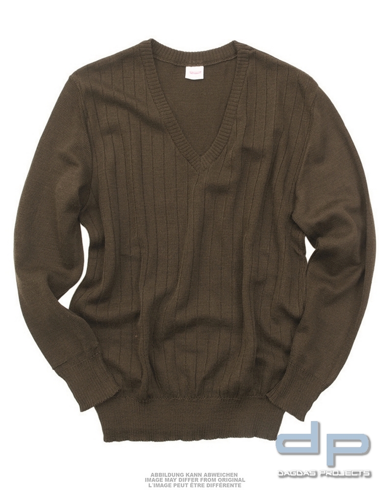 CZ/SK V-PULLOVER M85 OLIV NEUW. VPE 10