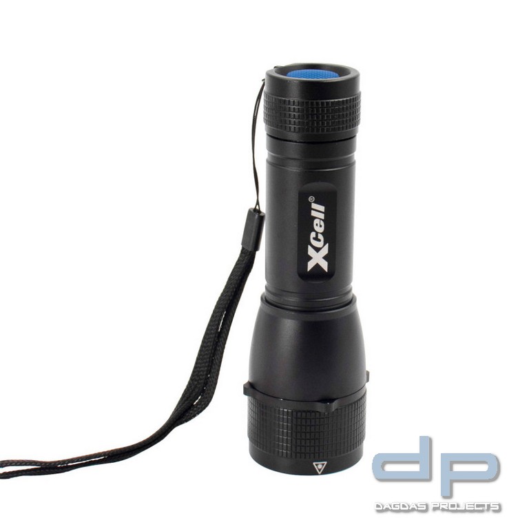 XCell LED - Taschenlampe L500 inkl. Holster und AAA Batterien