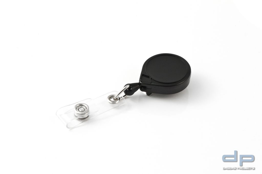 MINI-BAK ID ® - der original Kartenhalter mit Rückholautomat Clip, schwarz