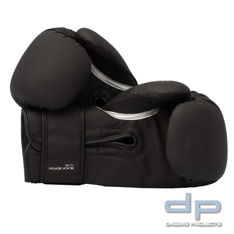 SCHLAGWERK Boxhandschuhe "Black Edition" matt schwarz, Kunstleder