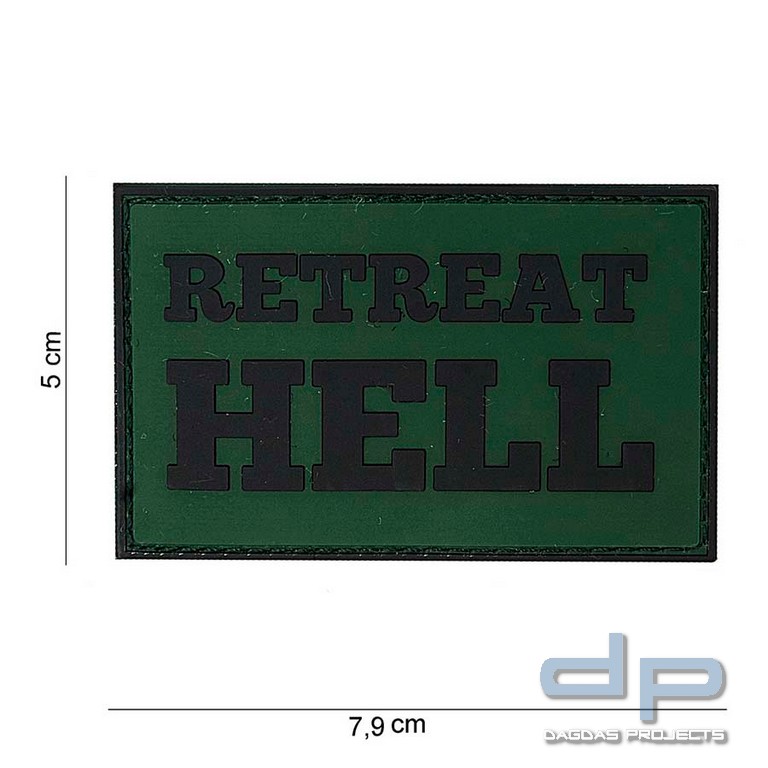 Emblem 3D PVC Retreat Hell Oliv/Schwarz