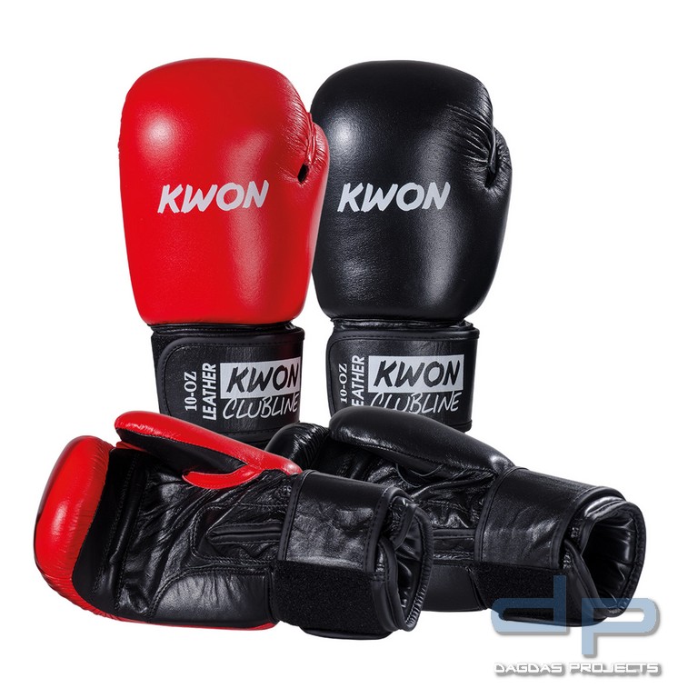 Boxhandschuhe Pointer Echtleder in Schwarz oder Rot