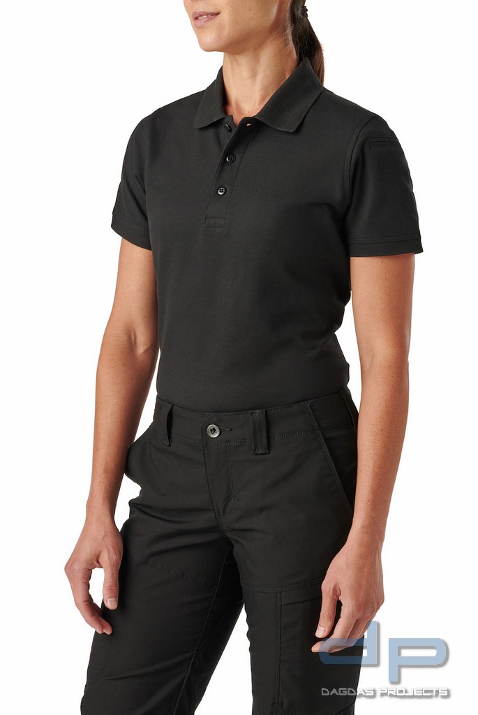 5.11 Utility Polo - Women's - Short Sleeve in Schwarz und Dark Navy