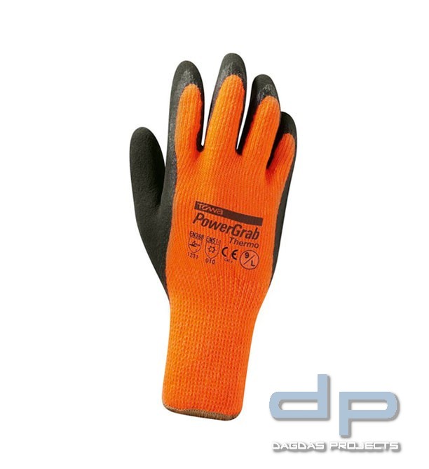 ARBEITSHANDSCHUH POLAR GRAB in Schwarz-Orange