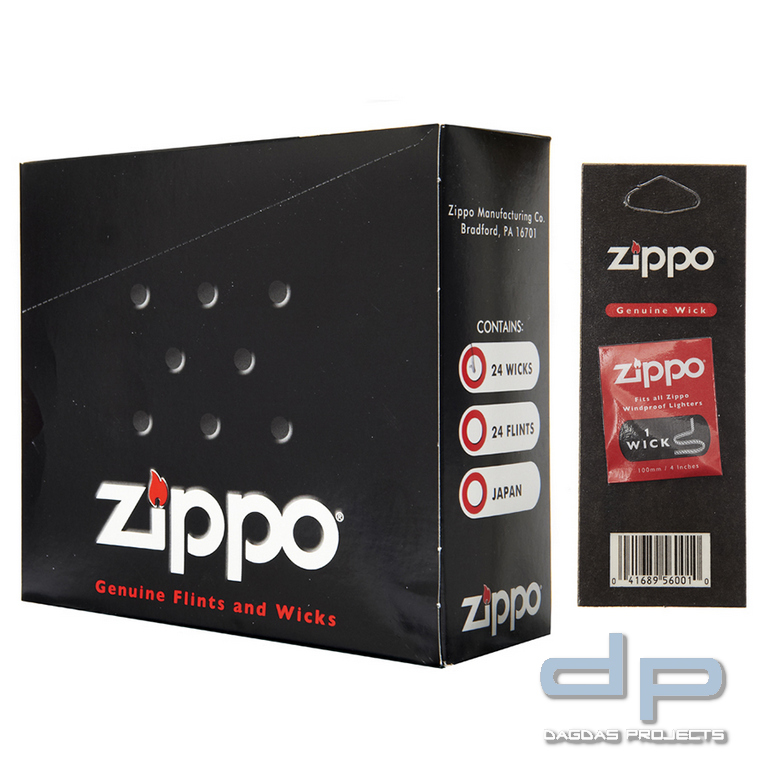 Schachtel Zippo Dochte 24 stck.