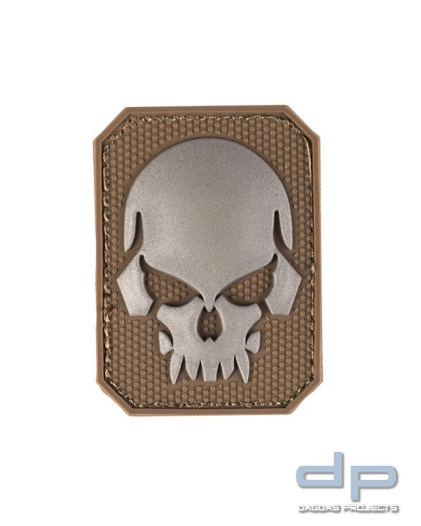 PATCH 3D SKULL PVC M.KLETT SM DARK COYOTE VPE 10
