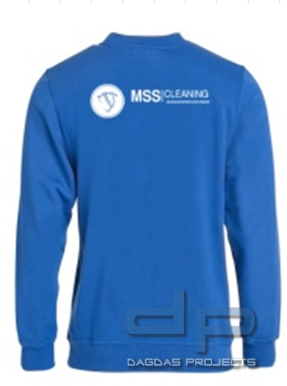 Clique Basic Roundneck Royalblau mit MSS Cleaning Sonderlogo