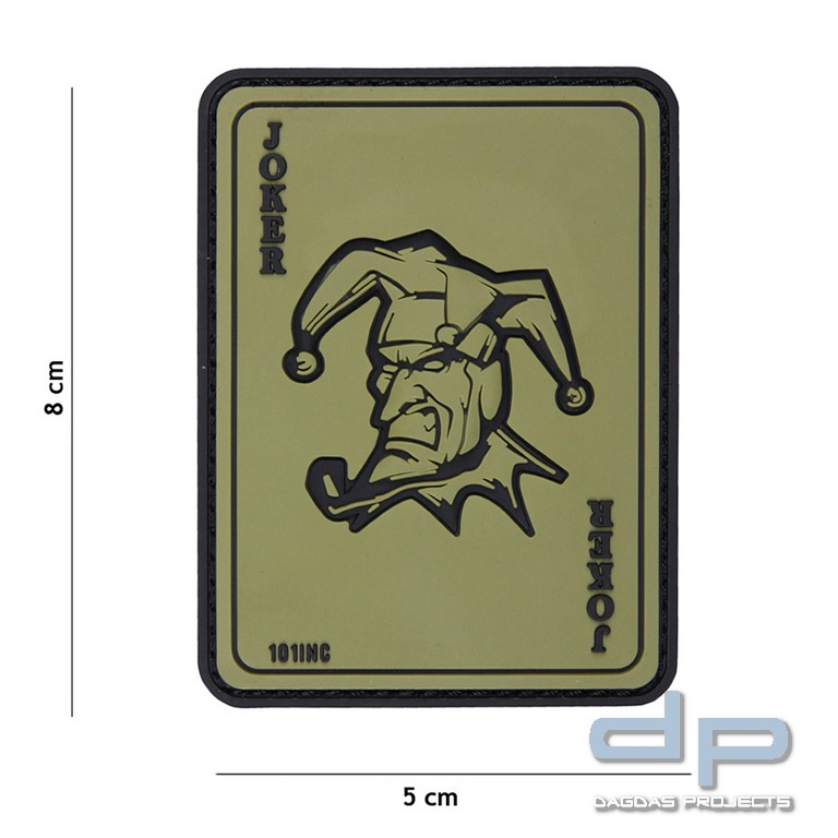 Emblem 3D PVC Joker grün