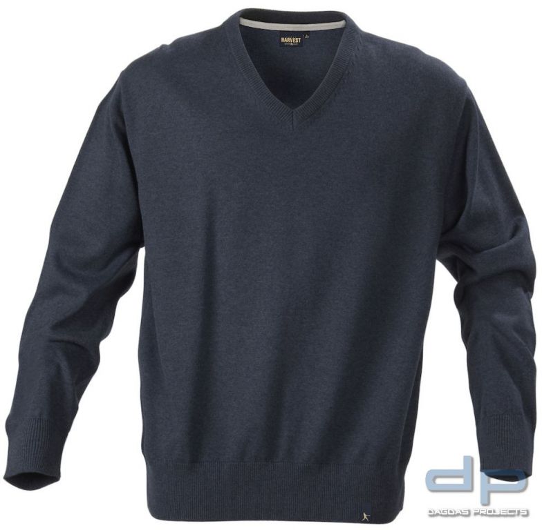 Herren-Feinstrickpullover mit V-Ausschnitt 100% supergekämmte Baumwolle in verschiedenen Farben