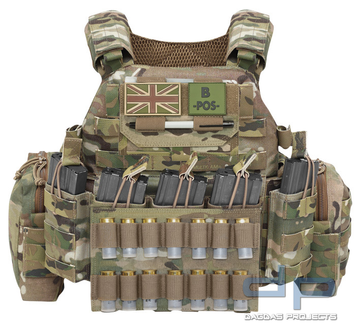 Warrior Double Horizontal Breaching Shotgun Panel Multicam