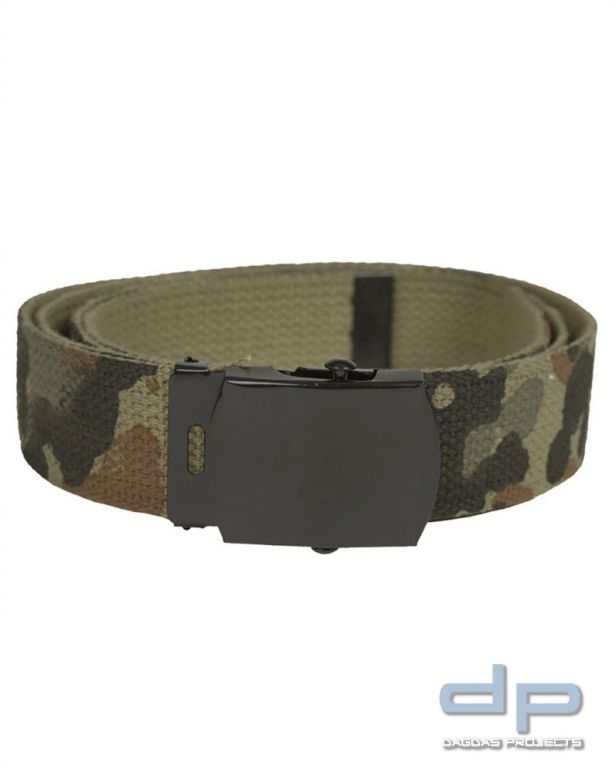 US Hosengürtel Cotton flecktarn VPE 10