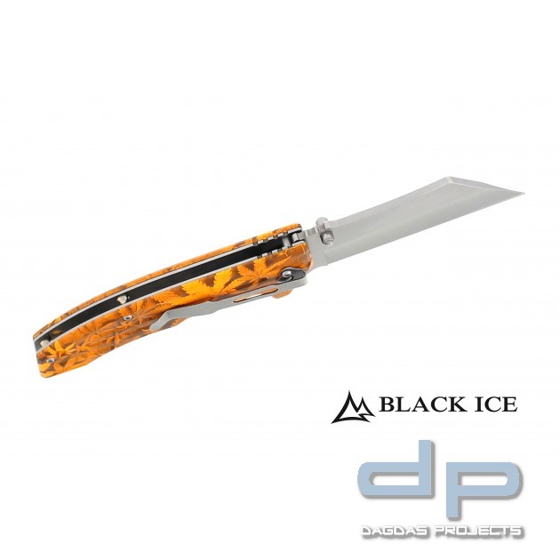 BLACK ICE Einhandmesser THC Orange