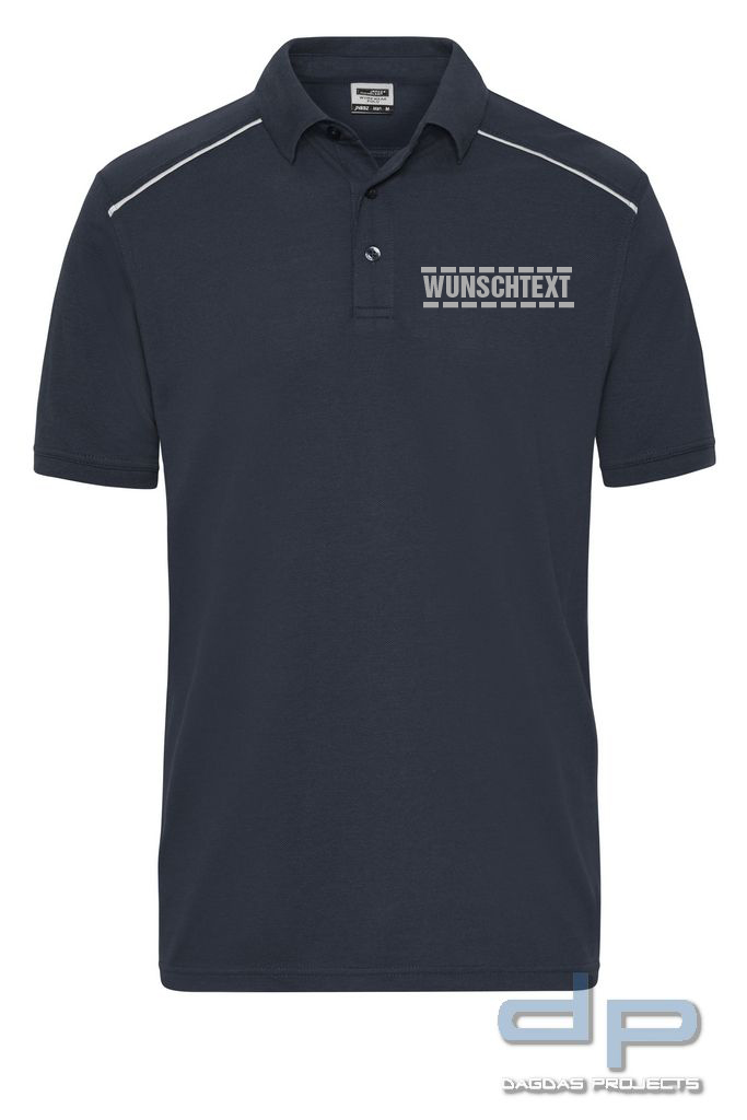 Polo Shirt Herren dp S-Serie in verschiedenen Farben mit Wunschaufdruck umrandet