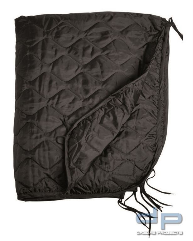 PONCHO LINER (STEPPDECKE) SCHWARZ 2 Stück