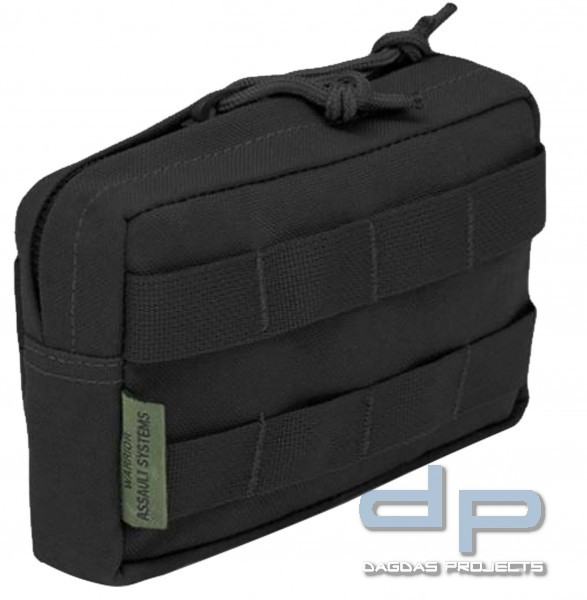 WARRIOR SMALL HORIZONTAL POUCH, FARBE: SCHWARZ