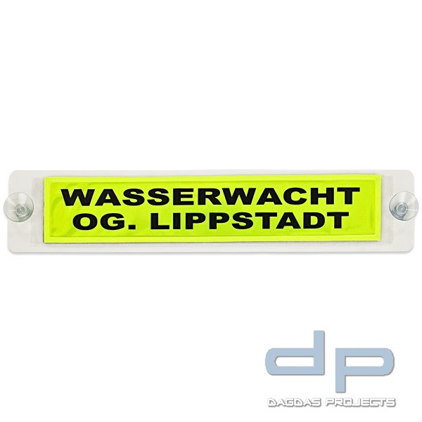 Reflexfix - 50x10cm - weiß mit Saugnapf und Flausch