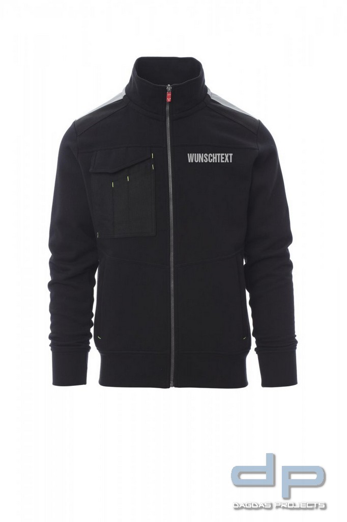 Payper Sweat Jacke Behörde "WORK 2.0" in verschiedenen Farben mit Wunschaufdruck