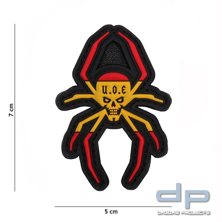 Emblem 3D PVC Spanische Spinne gelb