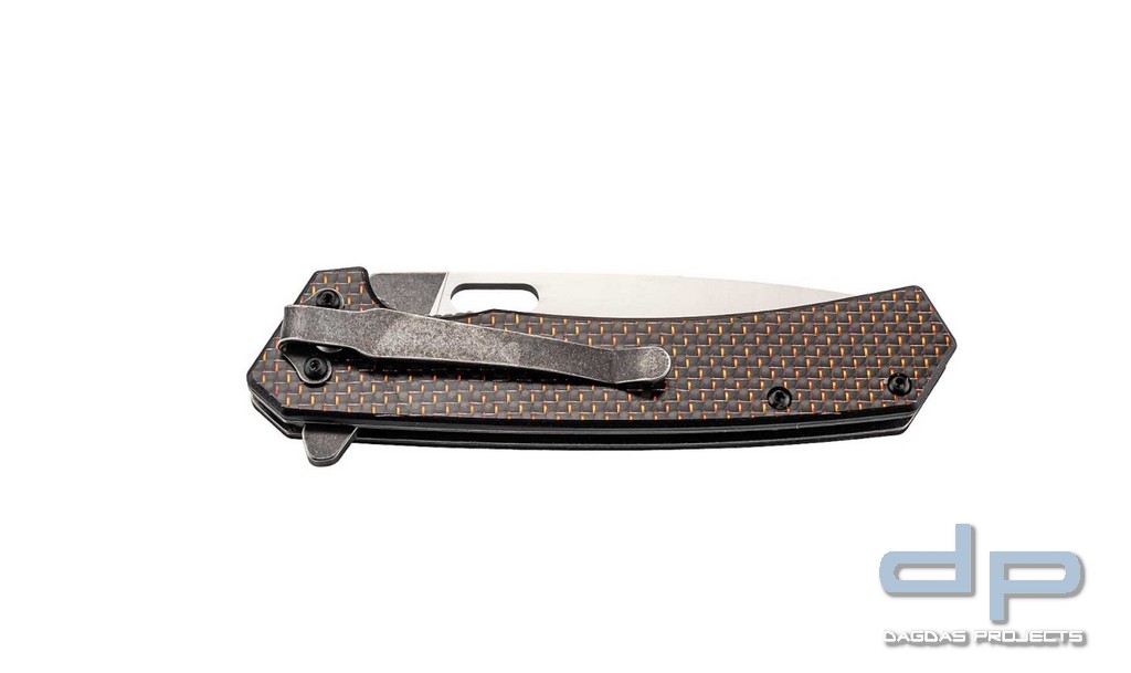 Einhandmesser mit Griffschalen aus Carbon